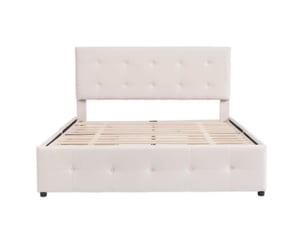 Lit 2 places 140x200 cm BIQZUYA coloris beige