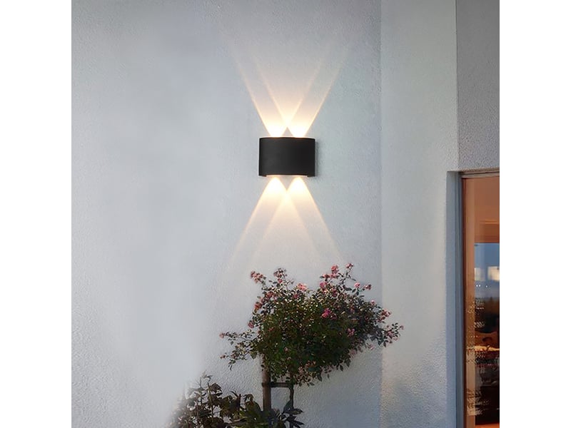  Lot de 2 appliques murales led 4 w – lumière blanche ASLED-178 - Conforama D