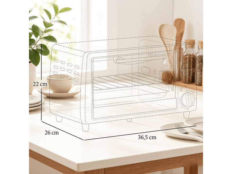 Mini four de table compact, four de cuisine pratique et peu encombrant - Conforama C