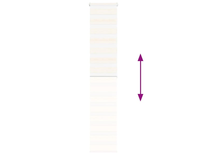  Store zèbre, store de fenêtre beige marbré largeur du tissu 35,9 cm polyester cf48289  - Conforama E