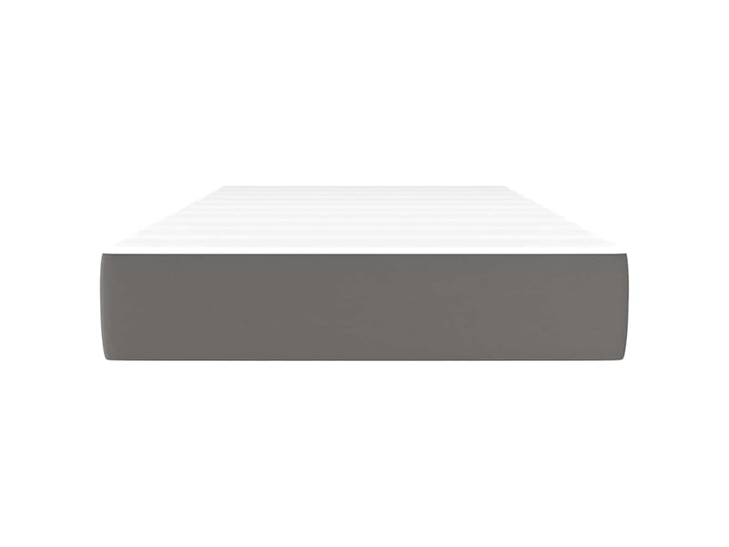  Matelas de lit à ressorts ensachés fermeté moyenne gris 100x200x20cm similicuir  - Conforama C