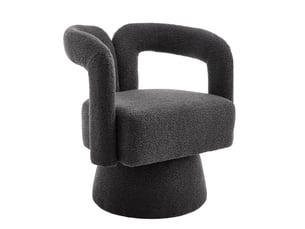 Fauteuil fixe pivotant PANGIVO W2845P311450 Tissu gris