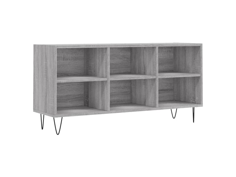  Meuble tv - banc tv - meuble de rangement sonoma gris 103,5x30x50 cm bois d'ingénierie  - Conforama A