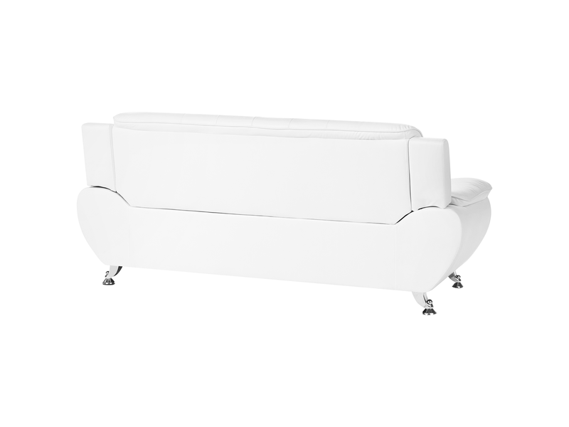 Canapé 3 places leira cuir pu blanc  - Conforama E
