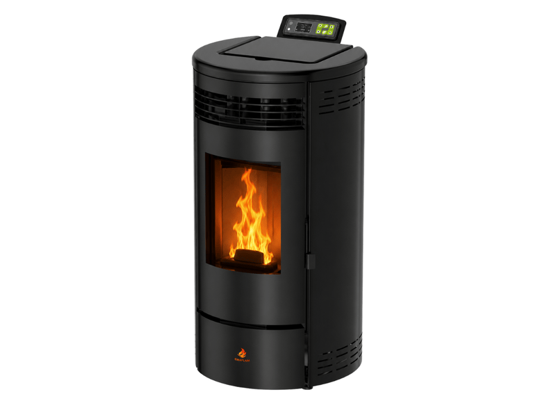 Poêle à granulés étanche flora 9 kw + kit conduit ventouse - noir - Conforama B