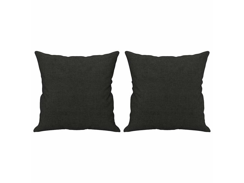  Lot de 2 coussins décoratifs noir 40x40 cm tissu cf60880  - Conforama A