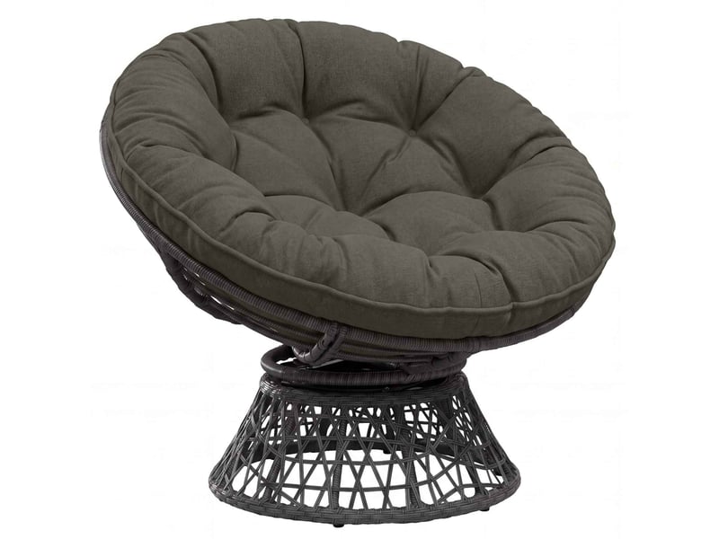  Coussin de chaise suspendue, coussin d'assise vianen 100 % polyester anthracite cf54255  - Conforama C