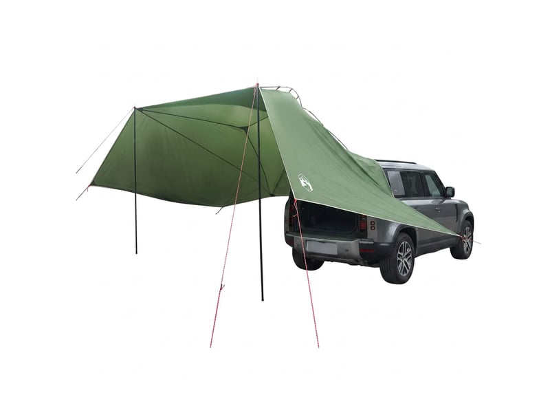 Tente voiture pour camping vert 350x250 cm polyester et acier - Conforama A