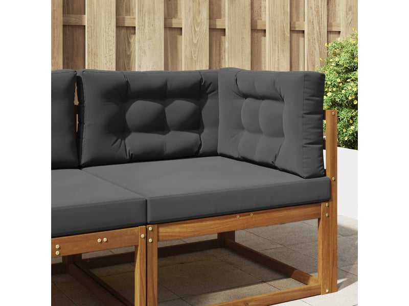 Coussin de canapé d'extérieur, coussin de chaise polyester anthracite 80 x 80 cm cf54014 - Conforama B