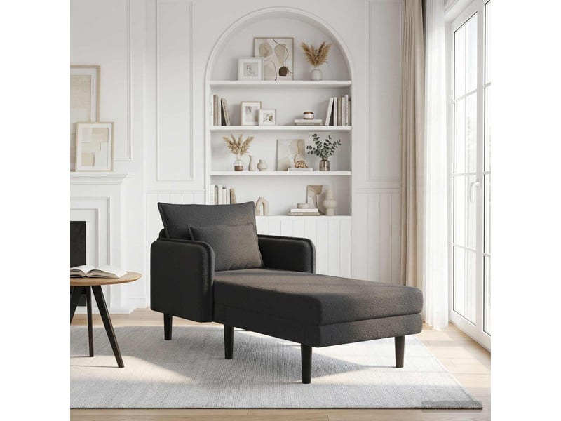  Vidaxl grande méridienne gris foncé bouclé  - Conforama B
