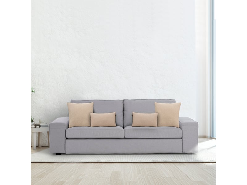 Housse de coussin carrée fuji 45 x 45 cm avec garniture de 21 cm, sans rembourrage.  - Conforama C