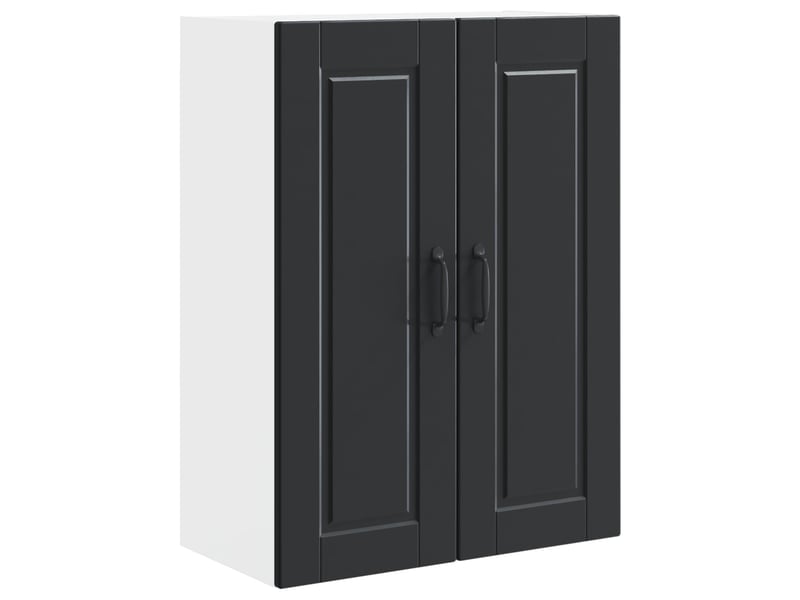  Meuble mural de cuisine, armoire de cuisine noir 60x31x80cm bois d'ingénierie  - Conforama A