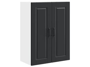 Meuble mural de cuisine, armoire de cuisine noir 60x31x80cm bois d'ingénierie