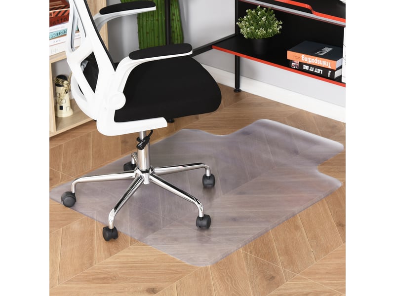  Tapis chaise de bureau 90 x 120 cm antidérapant, tapis de sol bureau résistant aux rayures, transparent  - Conforama C