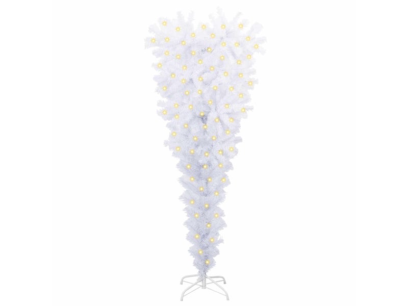  Sapin de noël, arbre de noël artificiel avec 150 led blanc 120 cm pvc et acier cf61181  - Conforama C