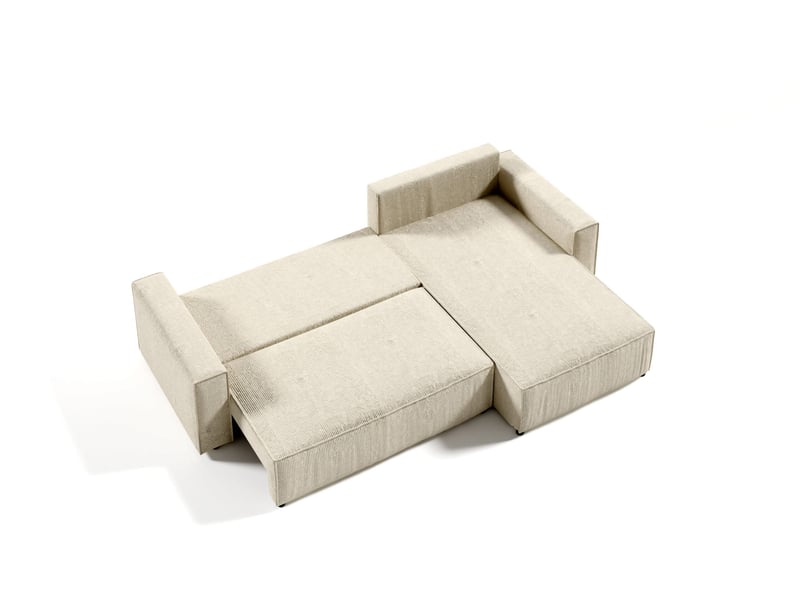  Canapé d'angle convertible mille l gris  - Conforama C