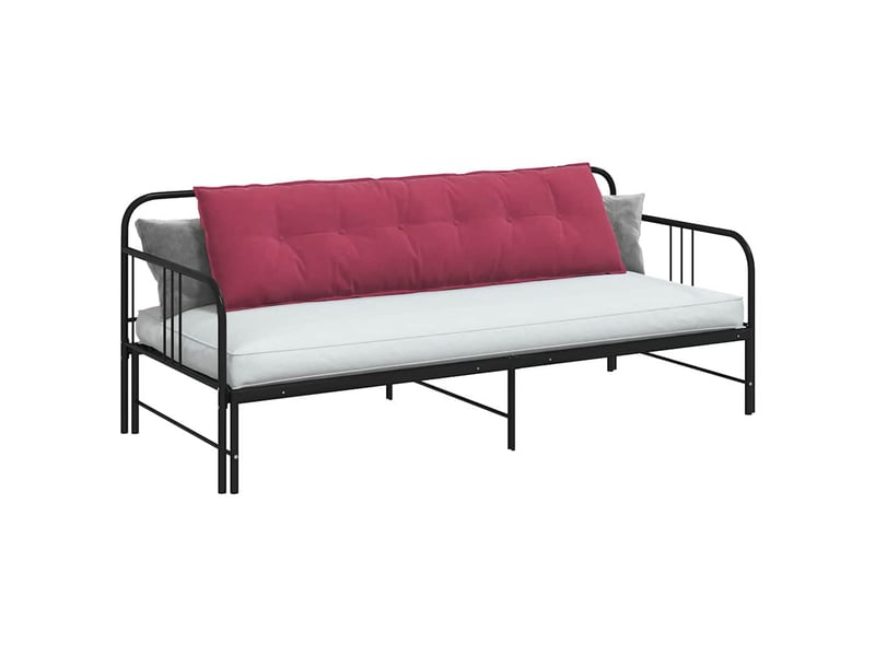 Coussin de dos, coussin de dossier bordeaux 180 x 50 cm tissu en velours côtelé cf54592  - Conforama C