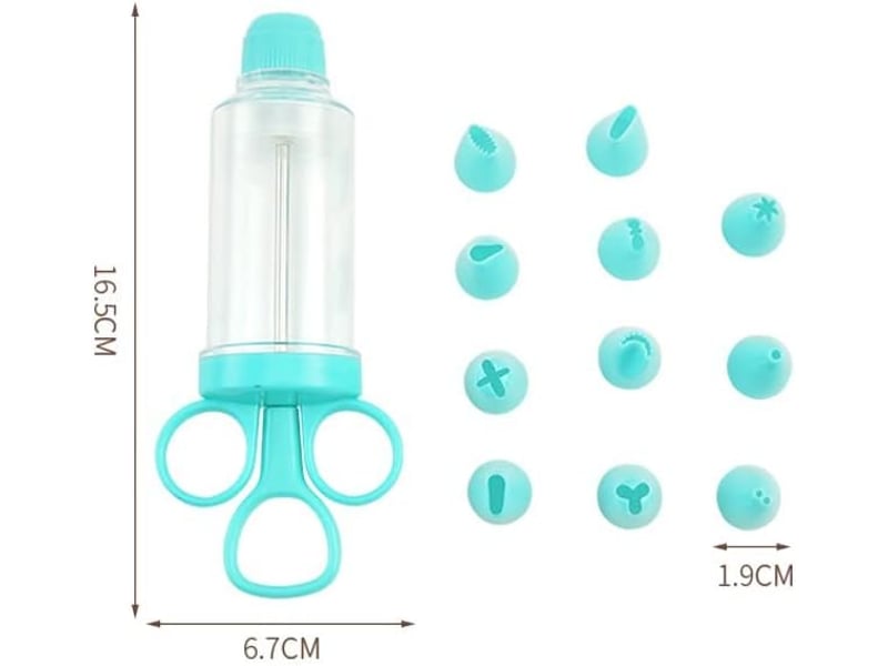  Seringue à garnir pâtisserie multifonction - pour gâteaux, beignets, crème et biscuits - utilisation à une main - 8 pièces  - Conforama B
