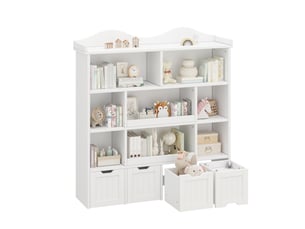 Bibliotheque coloris  blanc   CozyNest - 120 cm x 131 cm