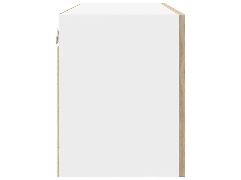  Armoire suspendue moderne rangement intérieur 80 x 31 x 40 cm en bois d'ingénierie chêne sonoma 02_0053227  - Conforama D