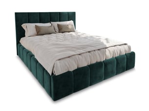 Lit coffre 180x200 cm <strong>MASSENO</strong>  <strong></strong> coloris vert