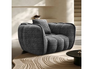 Lexzurn fauteuil fixe, pouf pour adulte,avec coussin,conception ergonomique,profondeur d'assise accrue 60 cm,adapté à de nombreux contextes,base antidérapante