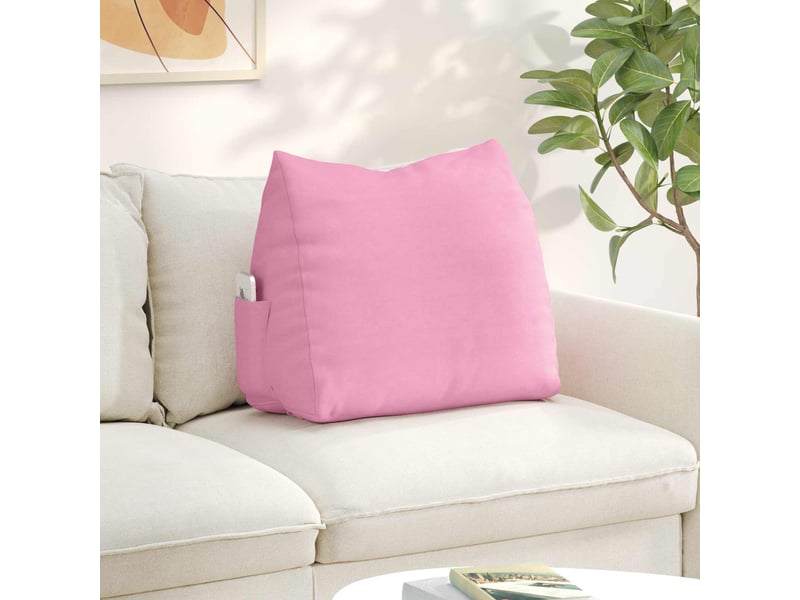  Coussin de dos, coussin de dossier rose 60 x 20 x 50 cm tissu cf54984  - Conforama B