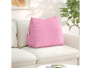 Coussin de dos, coussin de dossier rose 60 x 20 x 50 cm tissu cf54984