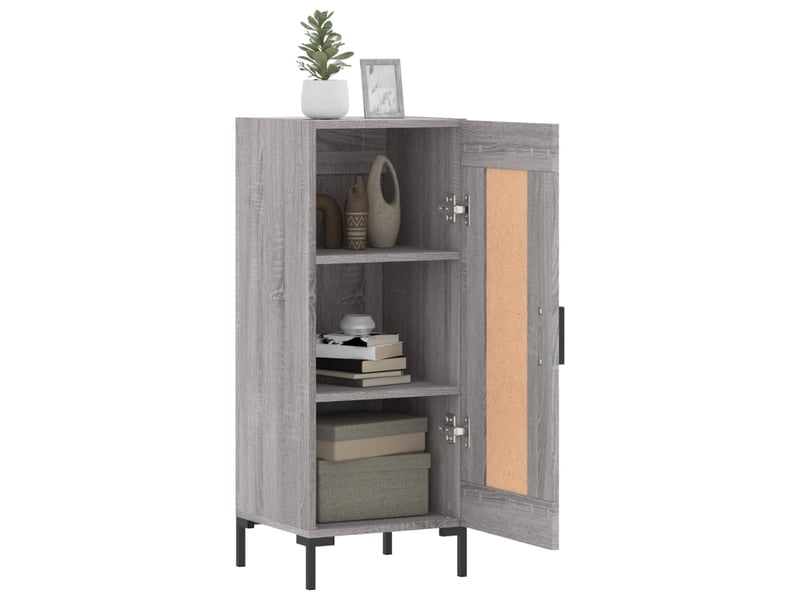  Buffet - bahut - meuble de rangement sonoma gris 34,5x34x90 cm bois d'ingénierie  - Conforama D