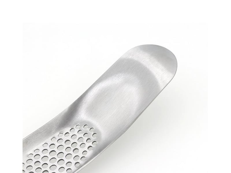  Presse-ail, trancheuse à ail en acier inoxydable, presse facilement l'ail et le gingembre, pratique à utiliser et facile à nettoyer  - Conforama D
