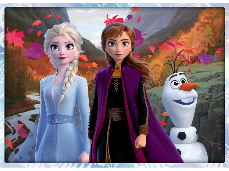  Puzzle 100 p - un monde magique disney la reine des neiges 2 86768 - Conforama B