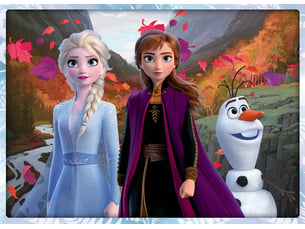 Puzzle 100 p - un monde magique disney la reine des neiges 2