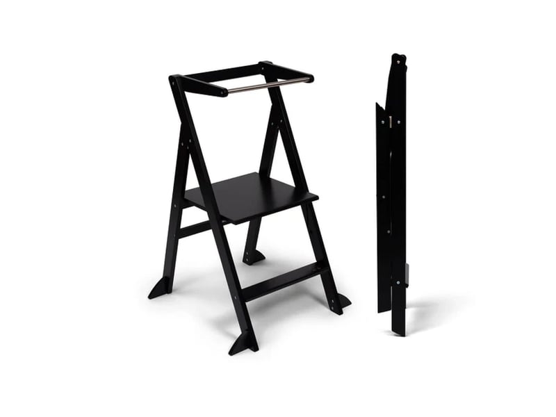  Tour d'apprentissage pliable « step'n'fold », noir, avec support supplémentaire FoBLX - Conforama A