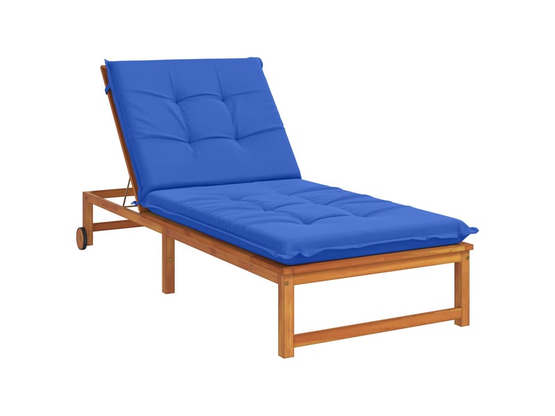 Coussin de transat, coussin pour bain de soleil gemert 100 % polyester bleu royal cf56134 - Conforama C