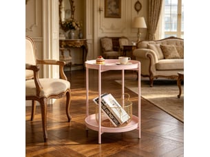 Table basse coloris rose <strong>MIVRAY </strong> <strong></strong>