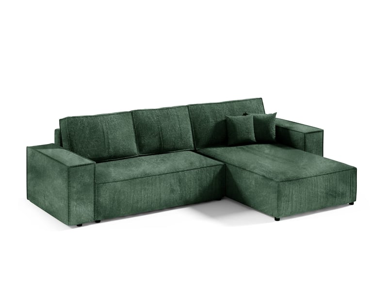 Canapé d'angle convertible mille l verte  - Conforama A