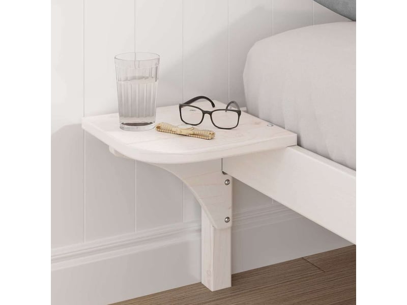  Lit double- lit adulte -  cadre de lit blanc 120 x 190 cm pin massif  - Conforama B
