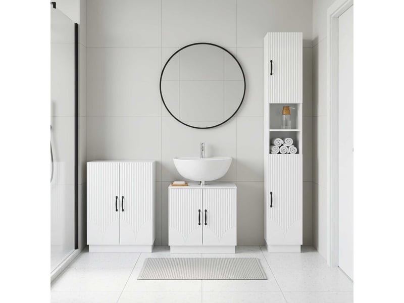 Ensemble de meuble de salle de bain 3 pièces hoorn cf63460 - Conforama B