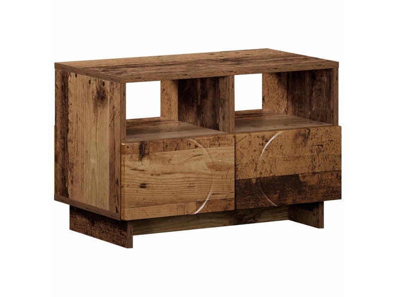  Meuble tv, banc tv 60x34,5x40 cm bois ancien bois d'ingénierie  - Conforama A