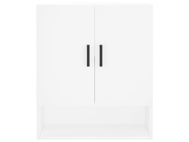  Armoire murale salon, meuble de rangement blanc 60x31x70 cm bois d'ingénierie  - Conforama E