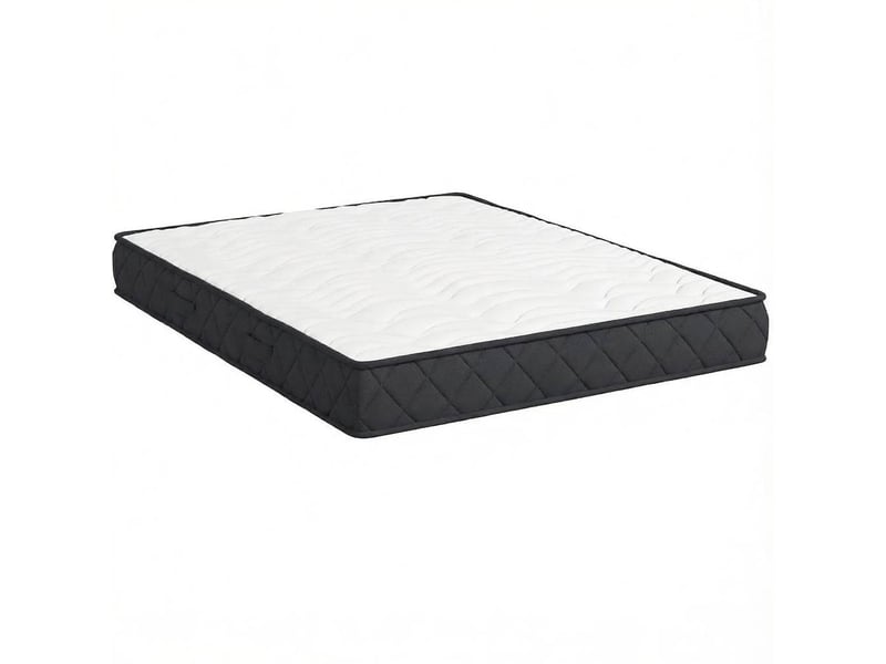  Matelas double tcqpz 140 x 190 x 20 cm mousse à mémoire de forme blanc et gris  - Conforama A