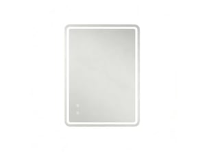 Miroir de salle de bain led 60 x 80 cm – argent – tactile, antibuée, dimmable, pose horizontaleverticale