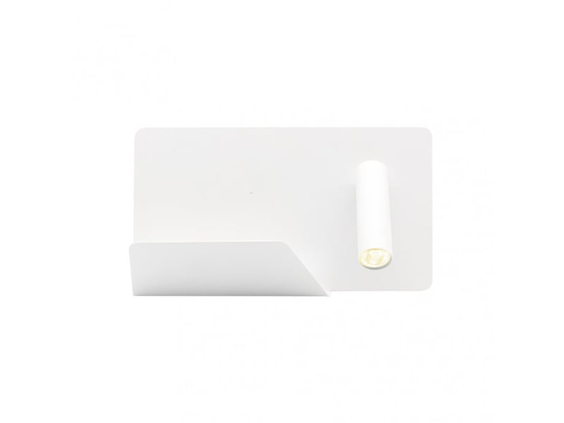  Applique murale fabrilamp miguel angel blanc led intégrée 3 w 150 lm 4000 k 16x28x12 cm 17176DE01 - Conforama C