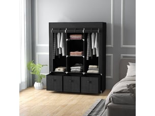 Armoire 0 porte(s) aucune 3 tiroir(s) LPOSPI coloris noir largeur 125 cm