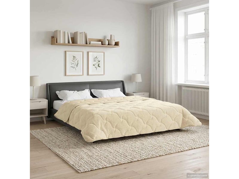  Couette - duvet d'été 220 x 240 cm été crème respirant  - Conforama B