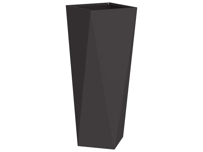  Jardinière - bac à fleurs 2 pcs noir 30 x 30 x 75 cm acier  - Conforama E