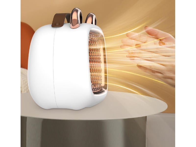  Chauffage portable, 500-1000w, chauffage rapide, avec poignée et fonction d'arrêt automatique (noir - réf. Szpb859403jjzj  - Conforama D