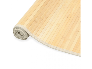 Tapis en bambou couleur naturelle 80x200 cm - comfortxl