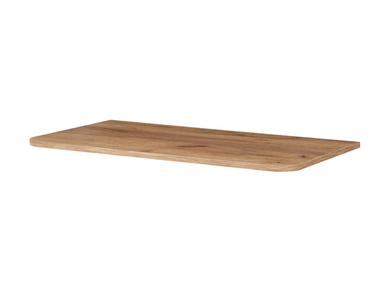  Plan de travail linea 80 cm chêne craft d'or pour meuble de salle de bain avec angles arrondis  - Conforama E