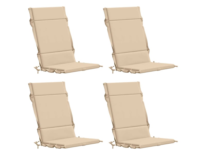 Lot de 4 coussins de chaise à dossier haut  gemert cf59317  - Conforama A